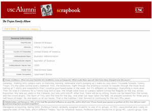 Trojan Family Album Story Page